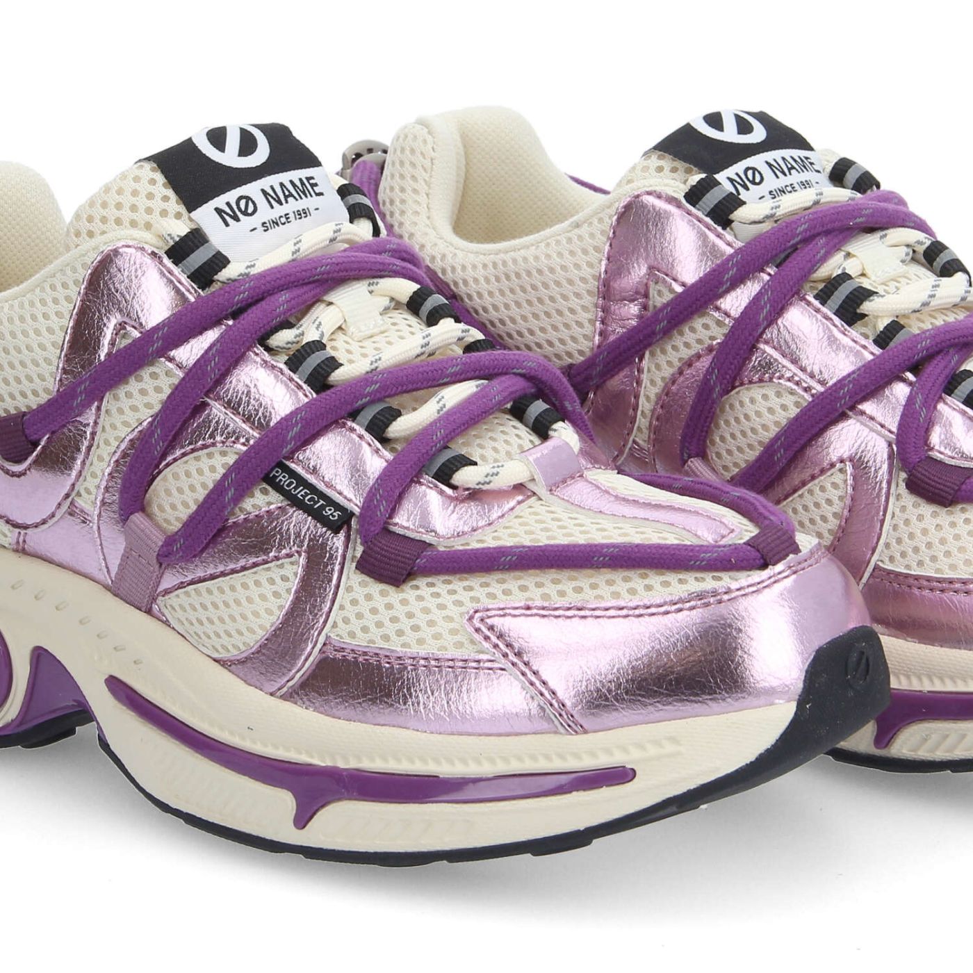 WILLO RUNNER W - MESH/METAL - BEIGE/LILAS